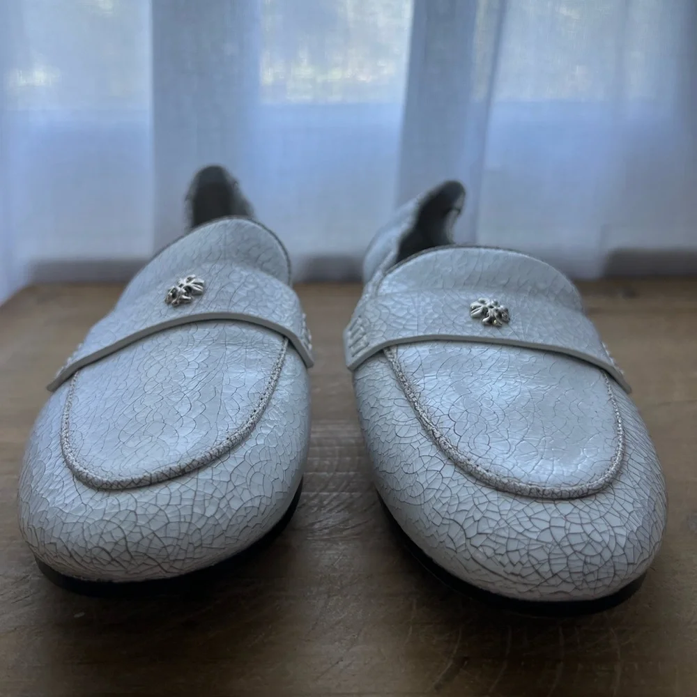 Tory Burch Ballet Loafer in Shiny White Women’s Size 6.5 New